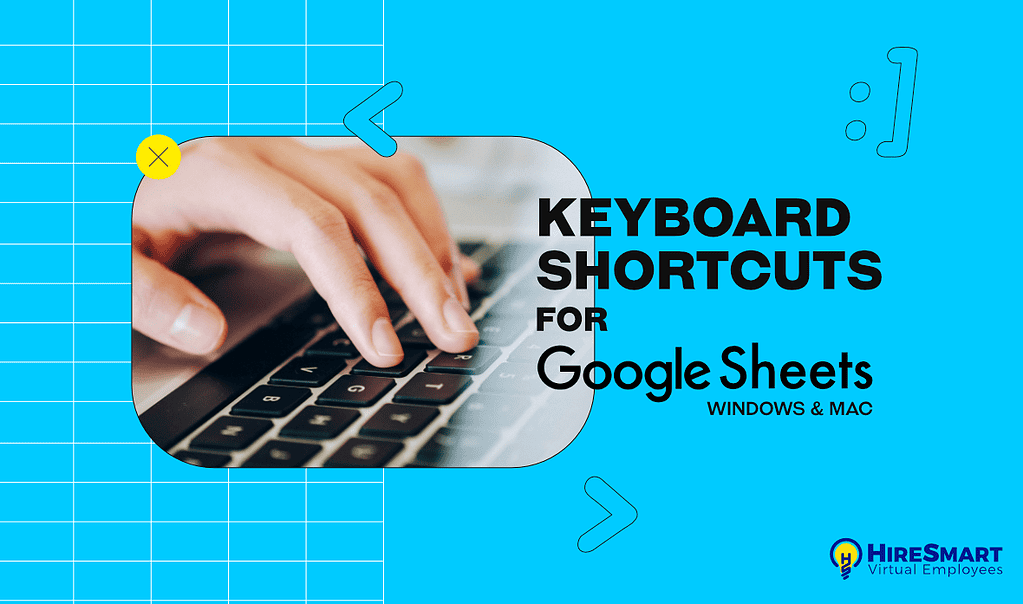 list of google sheets shortcuts